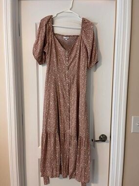 Baltic Born Dusty Rose Ditsy Floral Maxi Dress